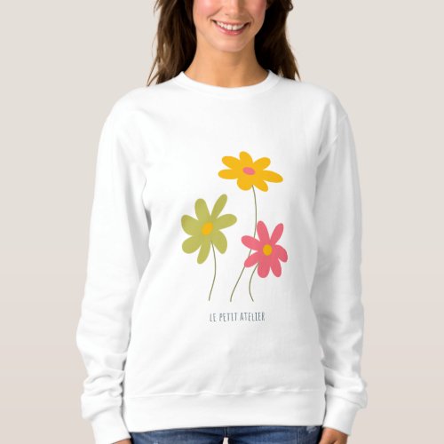 Small flowers sweatshirt