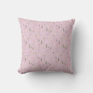small flowers throw pillow