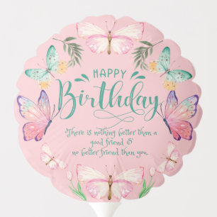 Small foil balloon friends birthday balloon - pink