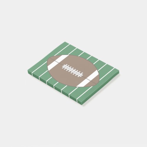 Small Football Sports Post It Notes Gift