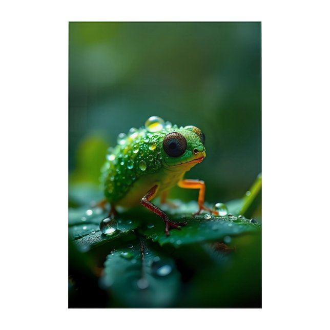 Small forest creature acrylic print (Front)
