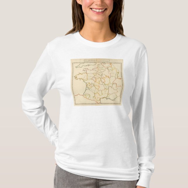Small French Rivers Outline T-Shirt (Front)