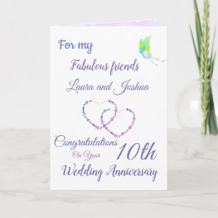 Small Friends 10th Anniversary greeting Card