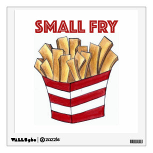 SMALL FRY Foodie French Fries Fast Food Wall Art Wall Sticker