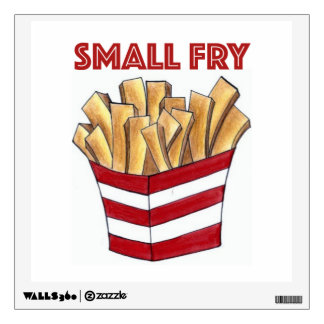 SMALL FRY Foodie French Fries Fast Food Wall Art Wall Sticker