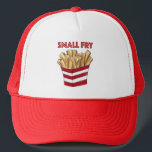 SMALL FRY French Fries Fast Food Junk Foodie Trucker Hat<br><div class="desc">Hat design features an original marker illustration of a carton of fast food french fries,  with SMALL FRY in a fun font.

This design is also available on other products. Don't see what you're looking for? Need help with customization? Contact Rebecca to have something designed just for you.</div>