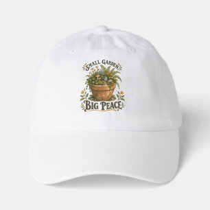 Small Garden Big Peace Plant Lover Gardening Shi Youth Dad Hat
