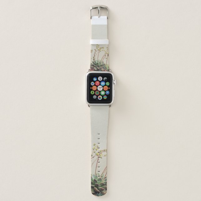 SMALL GARDEN SUCCULENT APPLE WATCH BAND (Front)