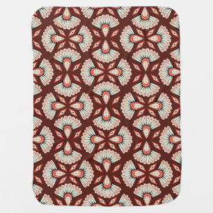 Small Geometric Motifs: Decoration Textile Pattern Baby Blanket