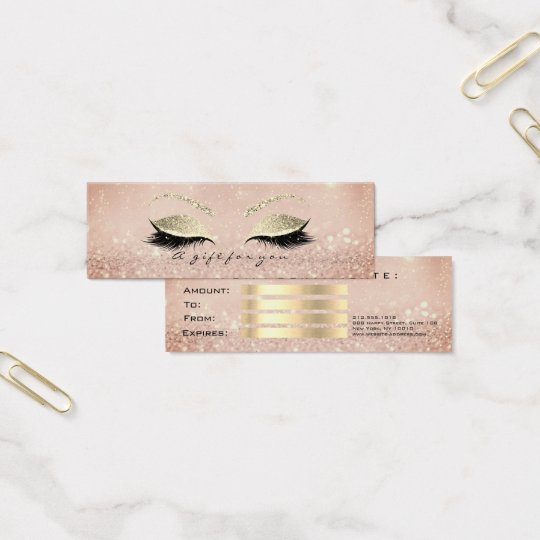 Small Gift Certificate Skinny Glitter Lash Makeup