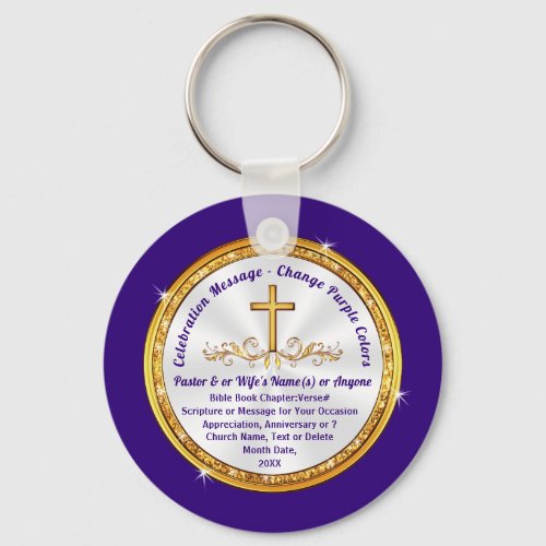 Small Gifts for Church Members or Church Welcome Keychain