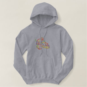 Small Goalie Outline Embroidered Hoodie