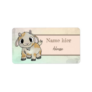 small goat label