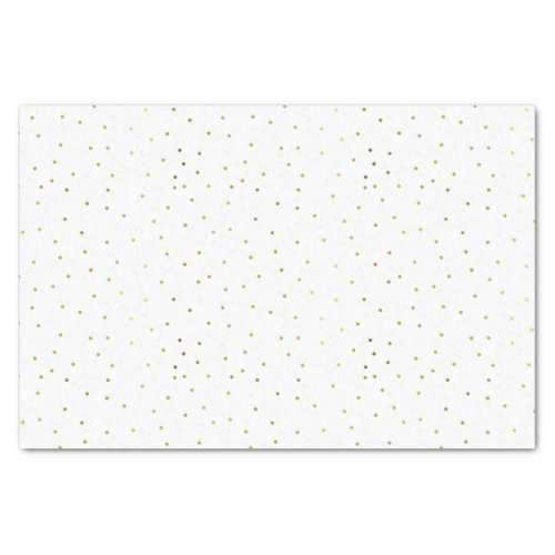 Small Gold Tone Polka Dot Tissue Paper