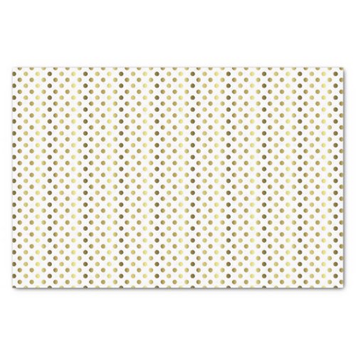 Small Golden Polka Dot Tissue Paper