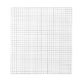 Large Cross Graph Paper Note Pad