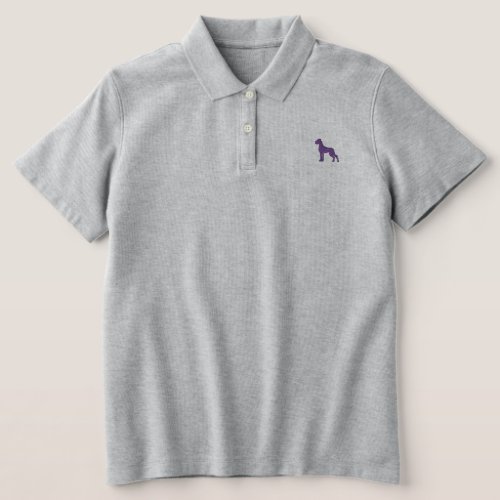 Small Great Dane  Embroidered Polo Shirt