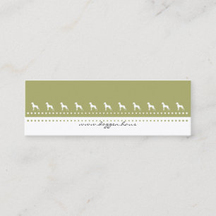 Small Great Dane Silhouettes Mini Business Card