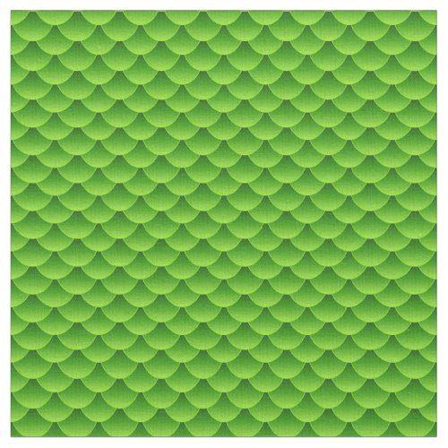 Small Green Fish Scale Pattern Fabric