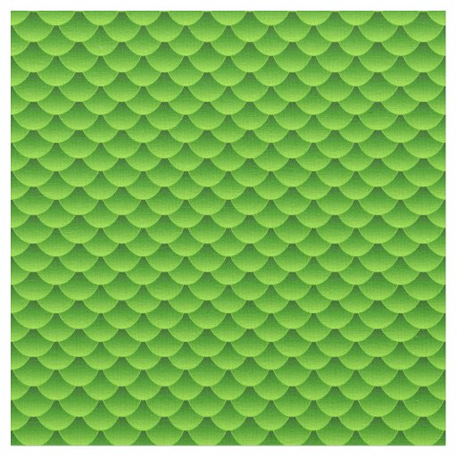 Small Green Fish Scale Pattern Fabric | Zazzle