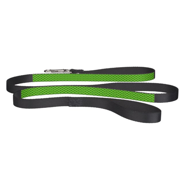 Small Green Fish Scale Pattern Pet Leash (Full)