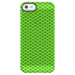 Small Green Fish Scale Pattern Permafrost iPhone SE/5/5s Case
