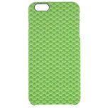 Small Green Fish Scale Pattern Clear iPhone 6 Plus Case