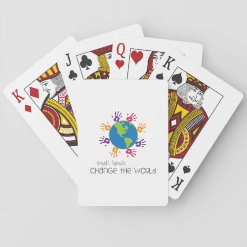 Small Hands Playing Cards
