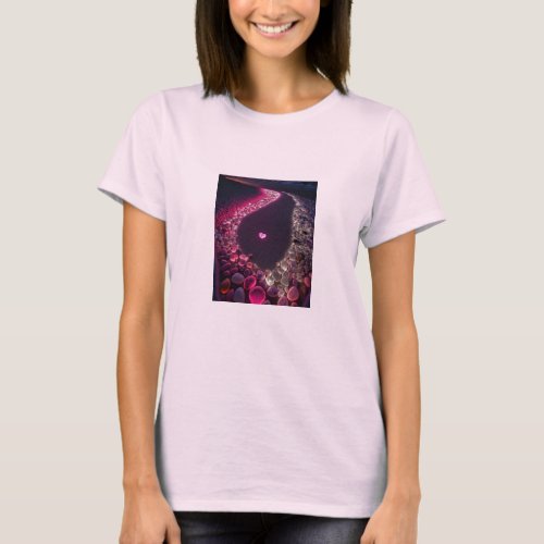 Small heart with rocks T_Shirt