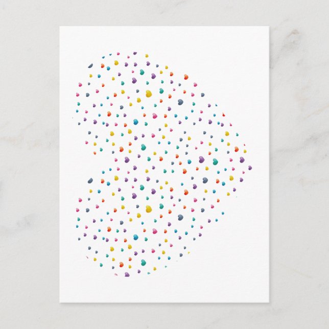 Small Hearts Big Heart - Watercolor Postcard (Front)