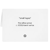 small hopes cards (Back Horizontal)