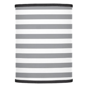 Small Horizontal Grey Stripes Lamp Shade