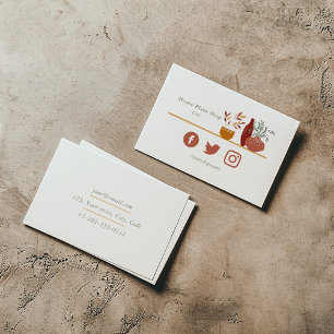 Small house plant shop business card