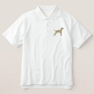 Small Hungarian Vizsla Embroidered Polo Shirt