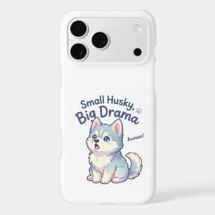 Small Husky Big Drama Funny Puppy iPhone 17 Pro Max Case