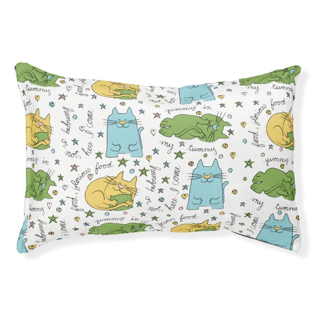 Small Indoor Cat Bed "Here Kitty!" (Front)