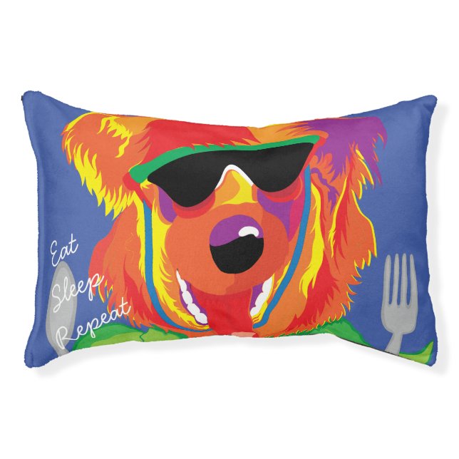 Small Indoor Dog Bed "Hungry Dog" (Front)