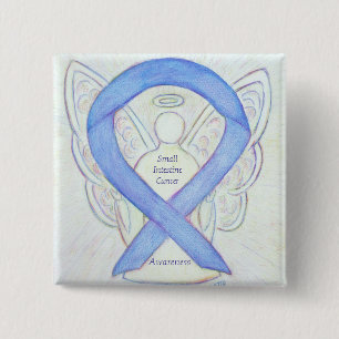 Small Intestine Cancer Angel Awareness Ribbon Pin