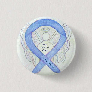 Small Intestine Cancer Angel Awareness Ribbon Pin