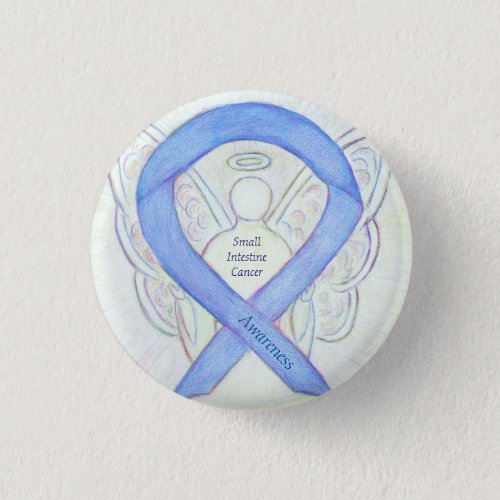Small Intestine Cancer Angel Awareness Ribbon Pin