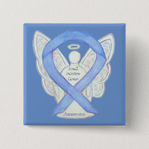 Small Intestine Cancer Angel Awareness Ribbon Pin
