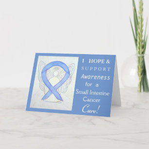 Small Intestine Cancer Awareness Ribbon Card