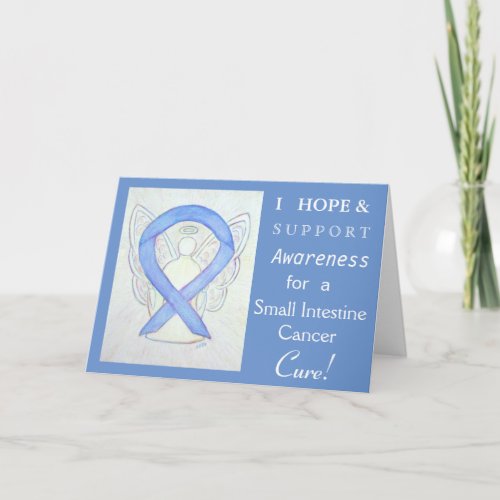 Small Intestine Cancer Awareness Ribbon Card