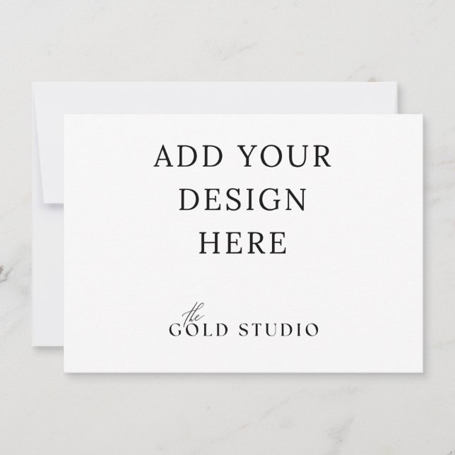 Small Invitation Template Landscape (4.5 x 6.25)  (Front)