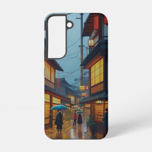 Small Japanese Rainy Road  Samsung Galaxy S22 Case