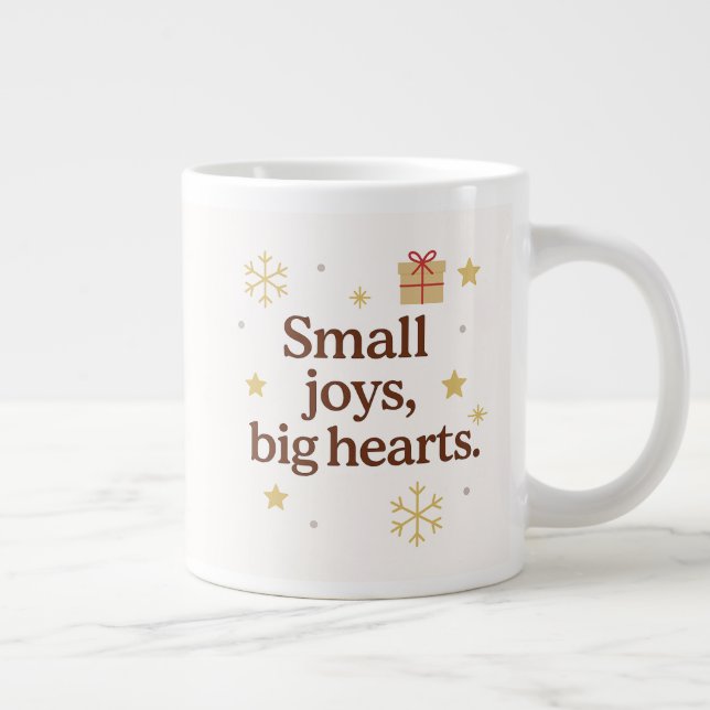 Small Joys, Big Hearts | Cozy Christmas Mug  (Right)