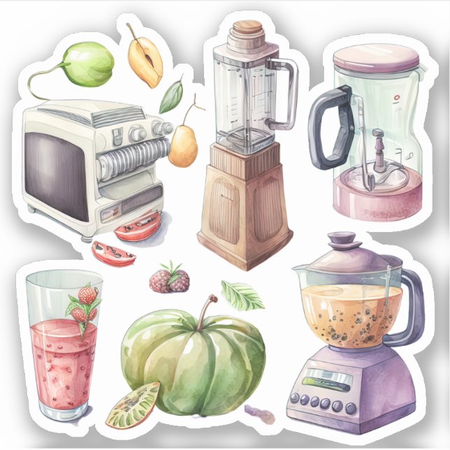 Small Kitchen Appliances Sticker (Front)