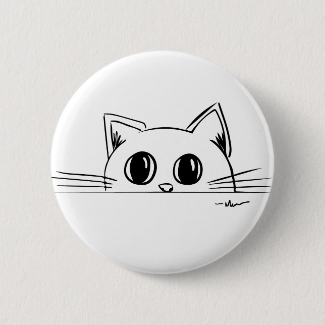 Small Kitty Button (Front)