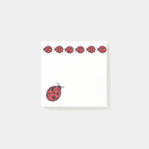 Small Ladybugs Notepad Post It Notes Gift
