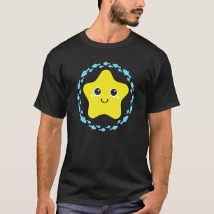 Small laughing lovely starfish in fish circle 1 T-Shirt